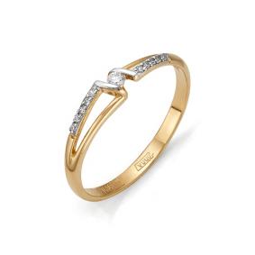 Золотое кольцо Мастер Бриллиант 01M1-105-710 с бриллиантом 01M1-105-710 фото