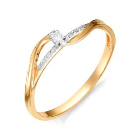 Золотое кольцо Мастер Бриллиант 01M1-105-747 с бриллиантом 01M1-105-747 фото