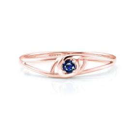 Золотое кольцо Мастер Бриллиант 01M1-105-983-02 с сапфиром 01M1-105-983-02 фото