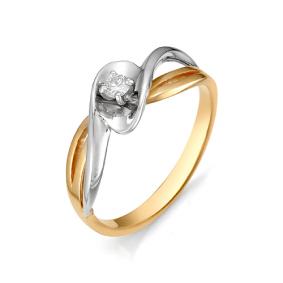 Золотое помолвочное кольцо Мастер Бриллиант с бриллиантом 01M1-105-985 01M1-105-985 фото