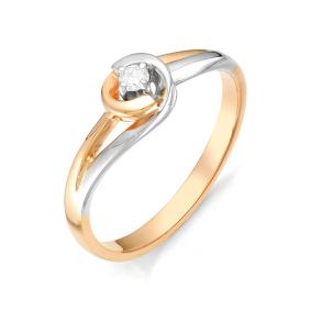 Золотое помолвочное кольцо Мастер Бриллиант с бриллиантом 01M1-105-996 01M1-105-996 фото