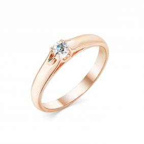 Золотое кольцо Мастер Бриллиант 01M1-105392-00-00 с бриллиантом 01M1-105392-00-00 фото