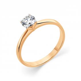 Золотое кольцо Мастер Бриллиант 01M1-105862-01-00 с бриллиантом 01M1-105862-01-00 фото