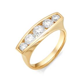 Золотое кольцо Мастер Бриллиант 01M1-106-160 с бриллиантом 01M1-106-160 фото