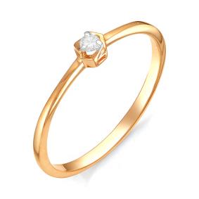 Золотое помолвочное кольцо Мастер Бриллиант с бриллиантом 01M1-106-211 01M1-106-211 фото