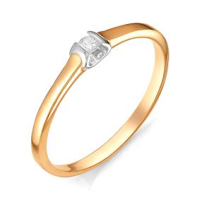 Золотое помолвочное кольцо Мастер Бриллиант с бриллиантом 01M1-106-215 01M1-106-215 фото