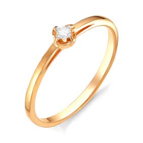 Золотое помолвочное кольцо Мастер Бриллиант с бриллиантом 01M1-106-216 01M1-106-216 фото