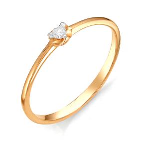 Золотое помолвочное кольцо Мастер Бриллиант с бриллиантом 01M1-106-223 01M1-106-223 фото