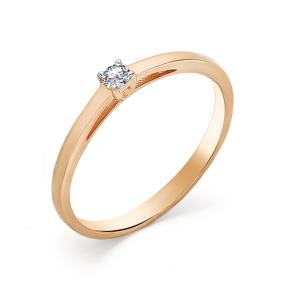 Золотое кольцо Мастер Бриллиант 01M1-106-283 с бриллиантом 01M1-106-283 фото