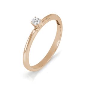 Золотое кольцо Мастер Бриллиант 01M1-106-288 с бриллиантом 01M1-106-288 фото