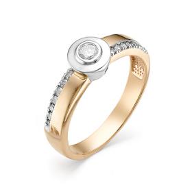 Золотое кольцо Мастер Бриллиант 01M1-106-336 с бриллиантом 01M1-106-336 фото