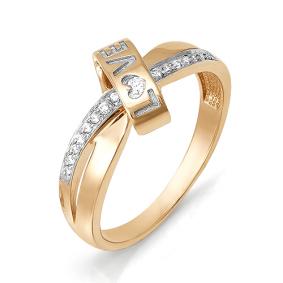 Золотое кольцо Мастер Бриллиант 01M1-106-348 с бриллиантом 01M1-106-348 фото