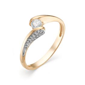 Золотое кольцо Мастер Бриллиант 01M1-106-371 с бриллиантом 01M1-106-371 фото