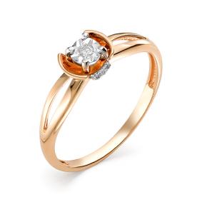 Золотое помолвочное кольцо Мастер Бриллиант с бриллиантом 01M1-106-447 01M1-106-447 фото