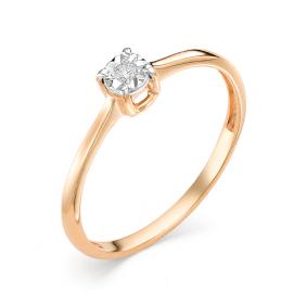 Золотое помолвочное кольцо Мастер Бриллиант с бриллиантом 01M1-106-448 01M1-106-448 фото