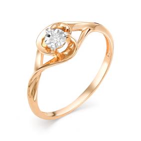 Золотое кольцо Мастер Бриллиант 01M1-106-449 с бриллиантом 01M1-106-449 фото