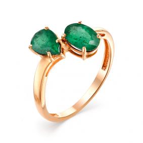 Золотое кольцо Мастер Бриллиант 01M1-106-461-01 с изумрудом 01M1-106-461-01 фото