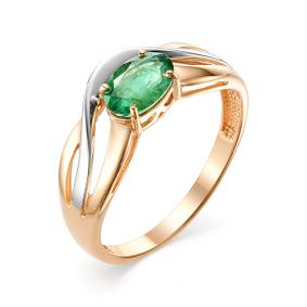 Золотое кольцо Мастер Бриллиант 01M1-106-467-01 с изумрудом 01M1-106-467-01 фото
