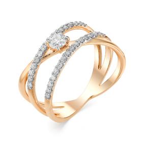 Золотое кольцо Мастер Бриллиант 01M1-106-487 с бриллиантом 01M1-106-487 фото