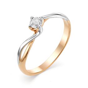 Золотое помолвочное кольцо Мастер Бриллиант с бриллиантом 01M1-106-492 01M1-106-492 фото