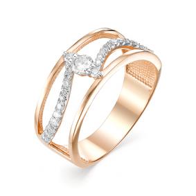 Золотое кольцо Мастер Бриллиант 01M1-106-496 с бриллиантом 01M1-106-496 фото