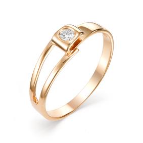 Золотое кольцо Мастер Бриллиант 01M1-106-508 с бриллиантом 01M1-106-508 фото