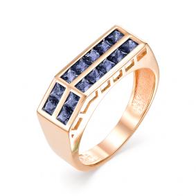 Золотое кольцо Мастер Бриллиант 01M1-106-520-02 с сапфиром 01M1-106-520-02 фото