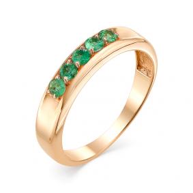 Золотое кольцо Мастер Бриллиант 01M1-106-525-01 с изумрудом 01M1-106-525-01 фото