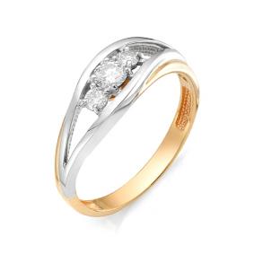 Золотое кольцо Мастер Бриллиант 01M1-106-57 с бриллиантом 01M1-106-57 фото