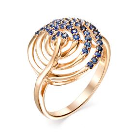 Золотое кольцо Мастер Бриллиант 01M1-106-573-02 с сапфиром 01M1-106-573-02 фото