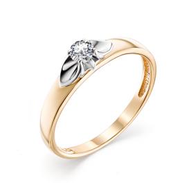 Золотое помолвочное кольцо Мастер Бриллиант с бриллиантом 01M1-106-650 01M1-106-650 фото