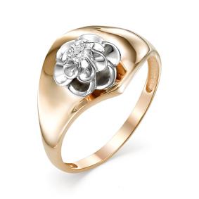 Золотое кольцо Мастер Бриллиант 01M1-106-689 с бриллиантом 01M1-106-689 фото