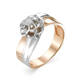 Золотое кольцо Мастер Бриллиант 01M1-106-700 с бриллиантом 01M1-106-700 фото