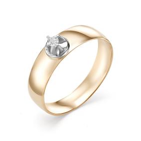 Золотое кольцо Мастер Бриллиант 01M1-106-708 с бриллиантом 01M1-106-708 фото