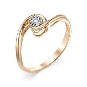 Золотое помолвочное кольцо Мастер Бриллиант с бриллиантом 01M1-106-722 01M1-106-722 фото