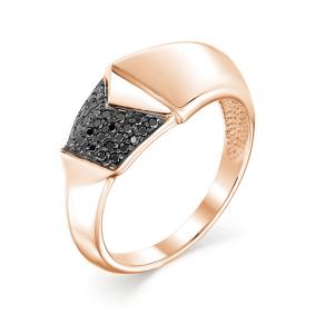 Золотое кольцо Мастер Бриллиант 01M1-106-780 с чёрным бриллиантом 01M1-106-780 фото