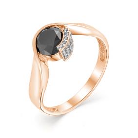 Золотое кольцо Мастер Бриллиант 01M1-106-794-02 с бриллиантом и сапфиром 01M1-106-794-02 фото