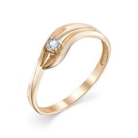 Золотое кольцо Мастер Бриллиант 01M1-106-797 с бриллиантом 01M1-106-797 фото