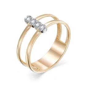 Золотое кольцо Мастер Бриллиант 01M1-106-801 с бриллиантом 01M1-106-801 фото