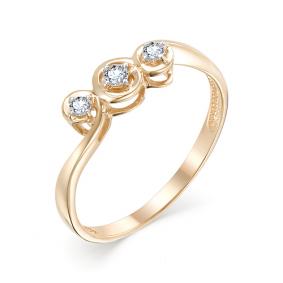 Золотое кольцо Мастер Бриллиант 01M1-106-804 с бриллиантом 01M1-106-804 фото