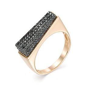 Золотое кольцо Мастер Бриллиант 01M1-106-809 с чёрным бриллиантом 01M1-106-809 фото
