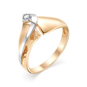 Золотое кольцо Мастер Бриллиант 01M1-106-842 с бриллиантом 01M1-106-842 фото