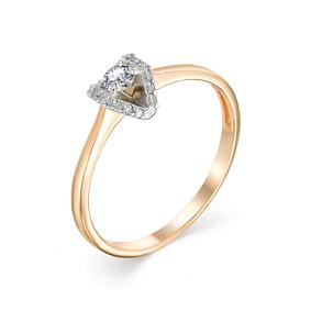 Золотое кольцо Мастер Бриллиант 01M1-106-861 с бриллиантом 01M1-106-861 фото