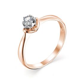 Золотое помолвочное кольцо Мастер Бриллиант с бриллиантом 01M1-106-878 01M1-106-878 фото