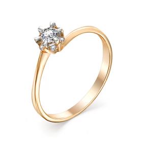 Золотое помолвочное кольцо Мастер Бриллиант с бриллиантом 01M1-106-900 01M1-106-900 фото