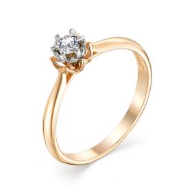 Золотое помолвочное кольцо Мастер Бриллиант с бриллиантом 01M1-106-903 01M1-106-903 фото