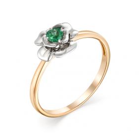Золотое кольцо Мастер Бриллиант 01M1-106-906-01 с изумрудом 01M1-106-906-01 фото