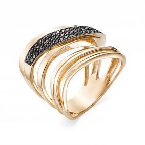 Золотое кольцо Мастер Бриллиант 01M1-106-914/2-48 с чёрным бриллиантом 01M1-106-914/2-48 фото