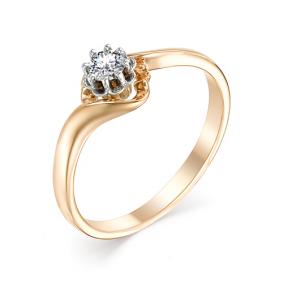 Золотое помолвочное кольцо Мастер Бриллиант с бриллиантом 01M1-106-919 01M1-106-919 фото