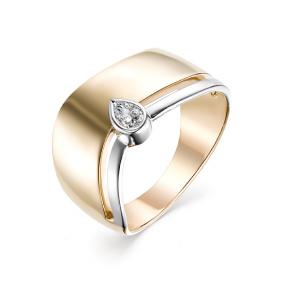 Золотое кольцо Мастер Бриллиант 01M1-106-951 с бриллиантом 01M1-106-951 фото